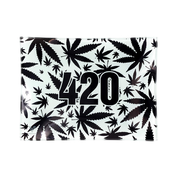 Vsyndicate Survivor Glass Rollin' Trays / Small / 420 b&w